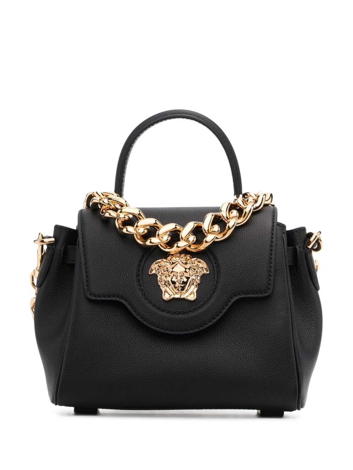 

Сумка-тоут Versace La Medusa с верхней ручкой, черный