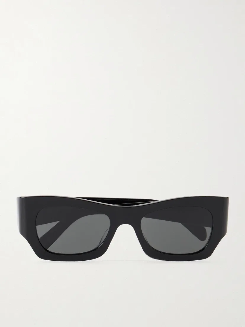 Квадратные солнцезащитные очки из ацетата CELINE EYEWEAR, черный
