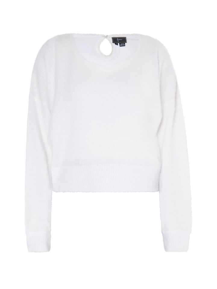 

Женский вязаный свитер белого цвета faina