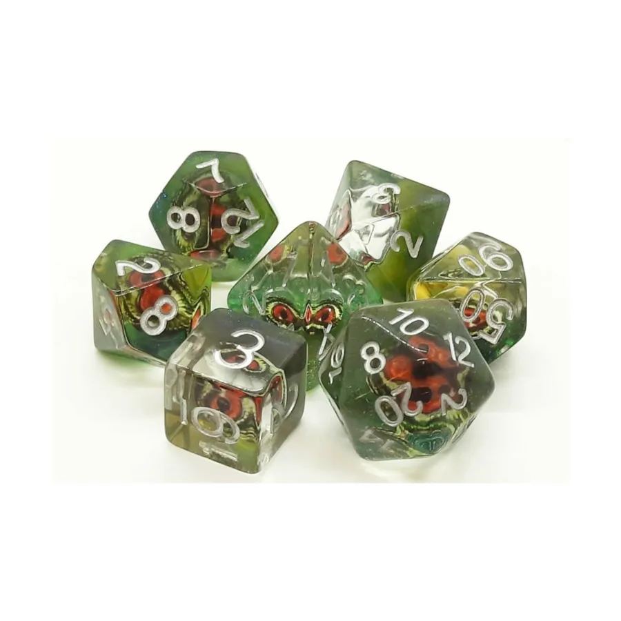 

Poly Set Драконий Глаз - Туман (7), Acrylic-Resin Dice - Infused, Dragon's Eye