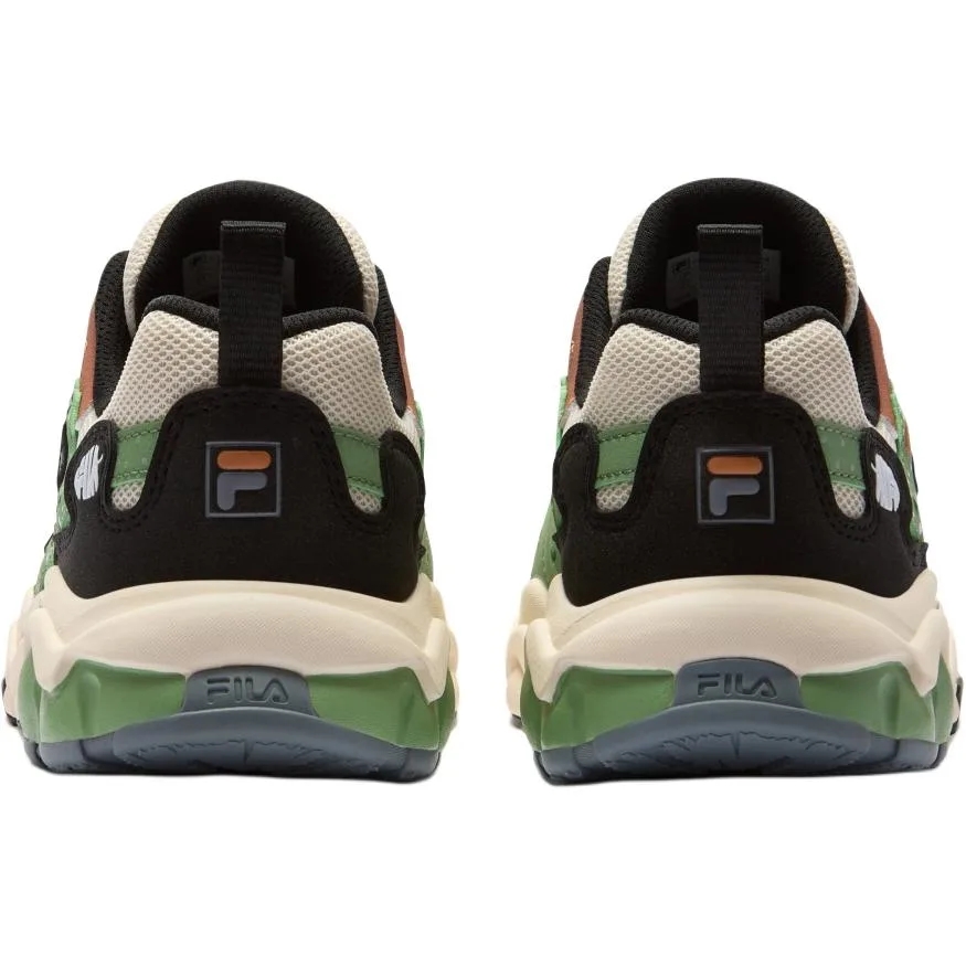 FILA KIDS Детские кроссовки для бега с низким верхом из искусственной кожи и текстиля Sand/Mistletoe Brown/Green — фото 4