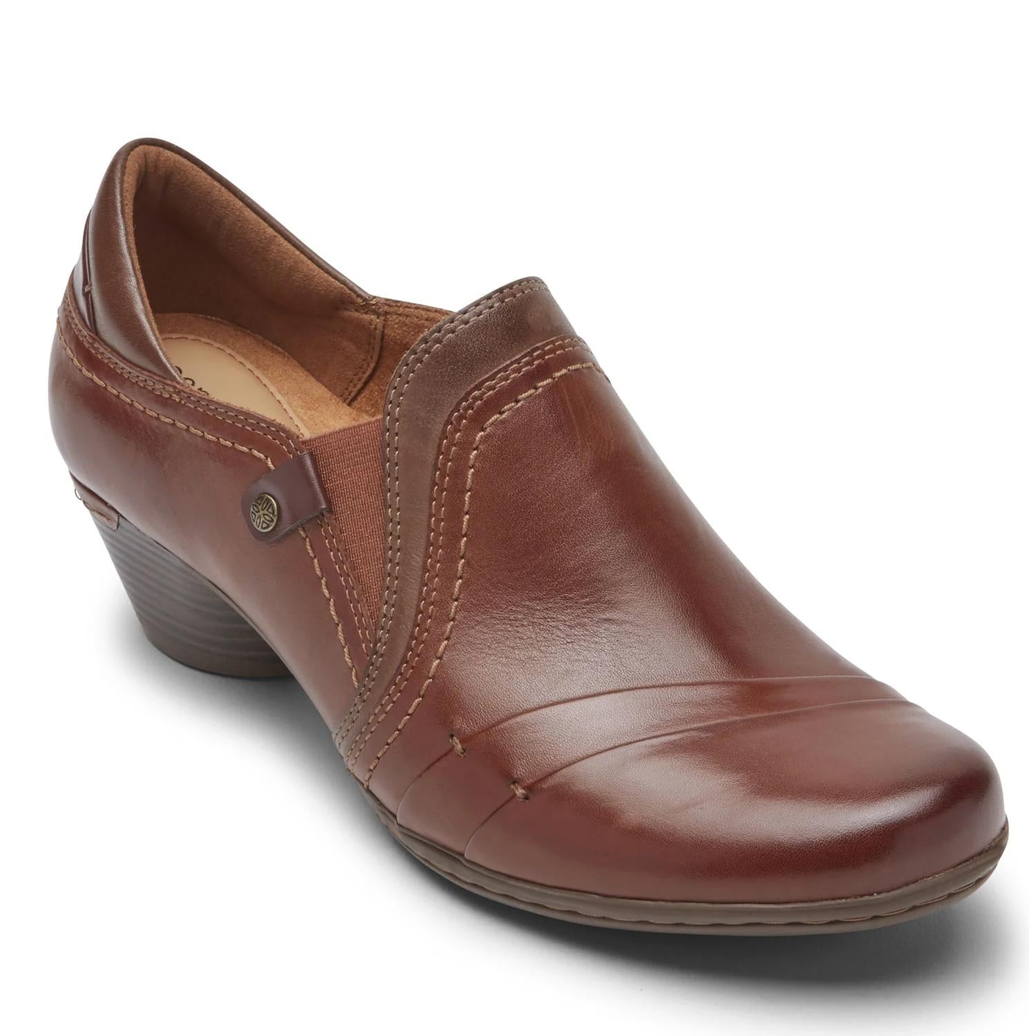 Женские туфли Laurel Slip-On коричневого цвета Cobb Hill
