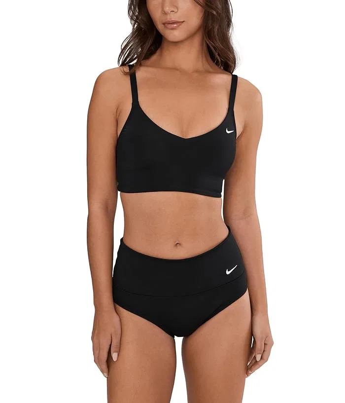 Купальник Nike Swim Effortless Essential V Neck Midkini, Black — фото 2