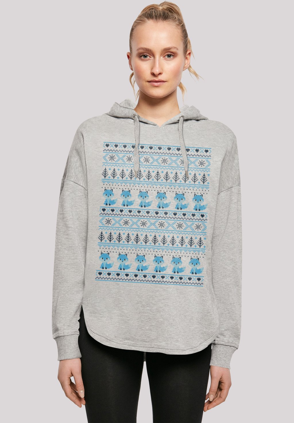 

Толстовка CHRISTMAS FUCHS WEIHNACHTEN - Hoodie F4NT4STIC, серый
