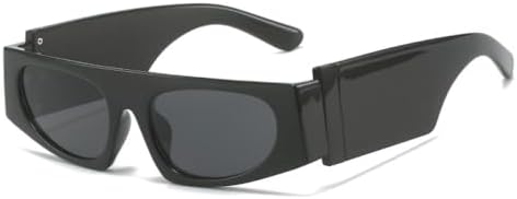 

2027 Маленькие солнцезащитные очки с плоской верхней частью для женщин, модные солнцезащитные очки с широкими дужками, черные очки, солнцезащитные очки UV400 MTZJH, Black