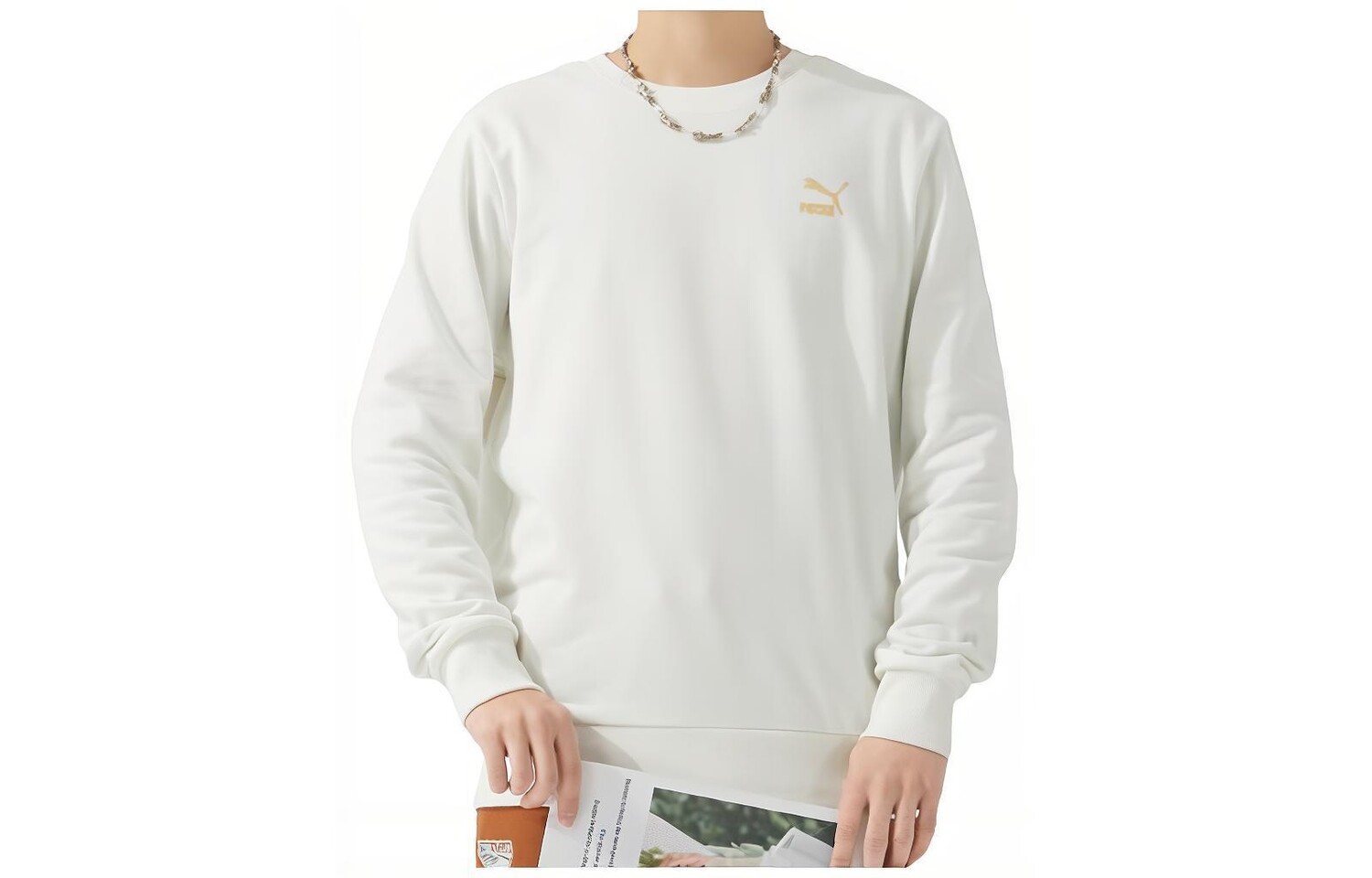 

Толстовка унисекс белая Puma, белый