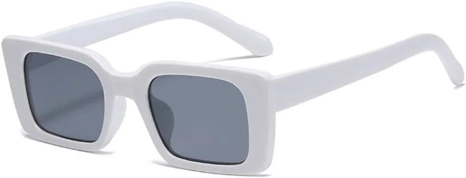 

Солнцезащитные очки для женщин 2027 года, модные винтажные солнцезащитные очки с пластиковой оправой, защита от ультрафиолета UV400 MTZJH, C07 White Gray