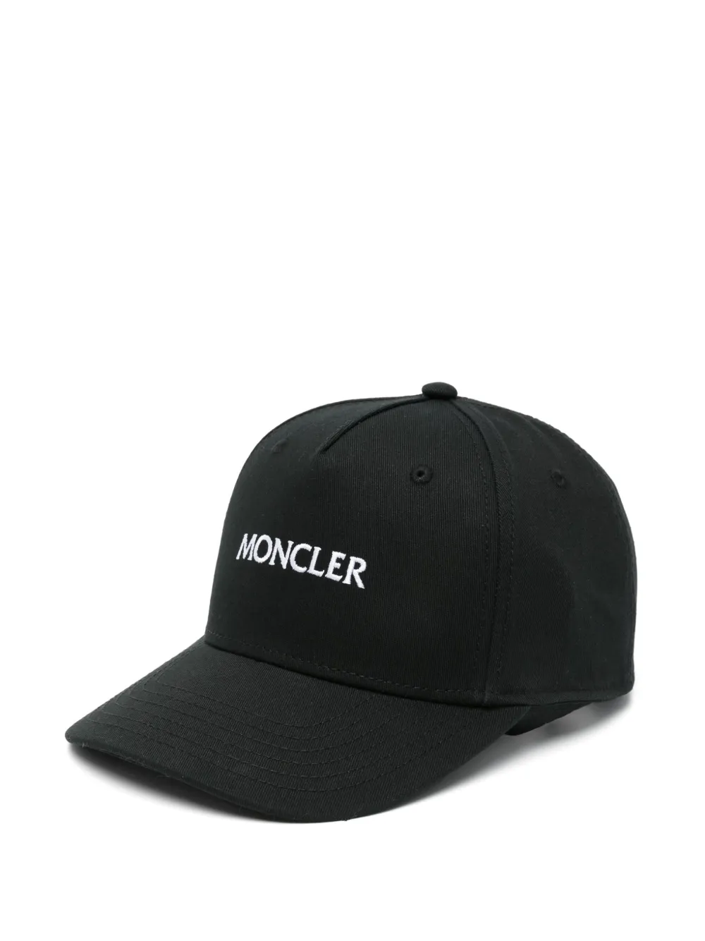 

Габардиновая кепка с вышитым логотипом MONCLER, черный