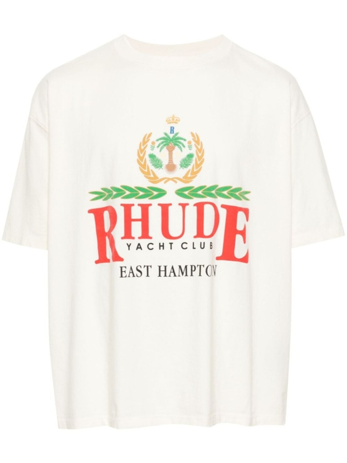 

RHUDE футболка East Hampton Crest, нейтральный цвет