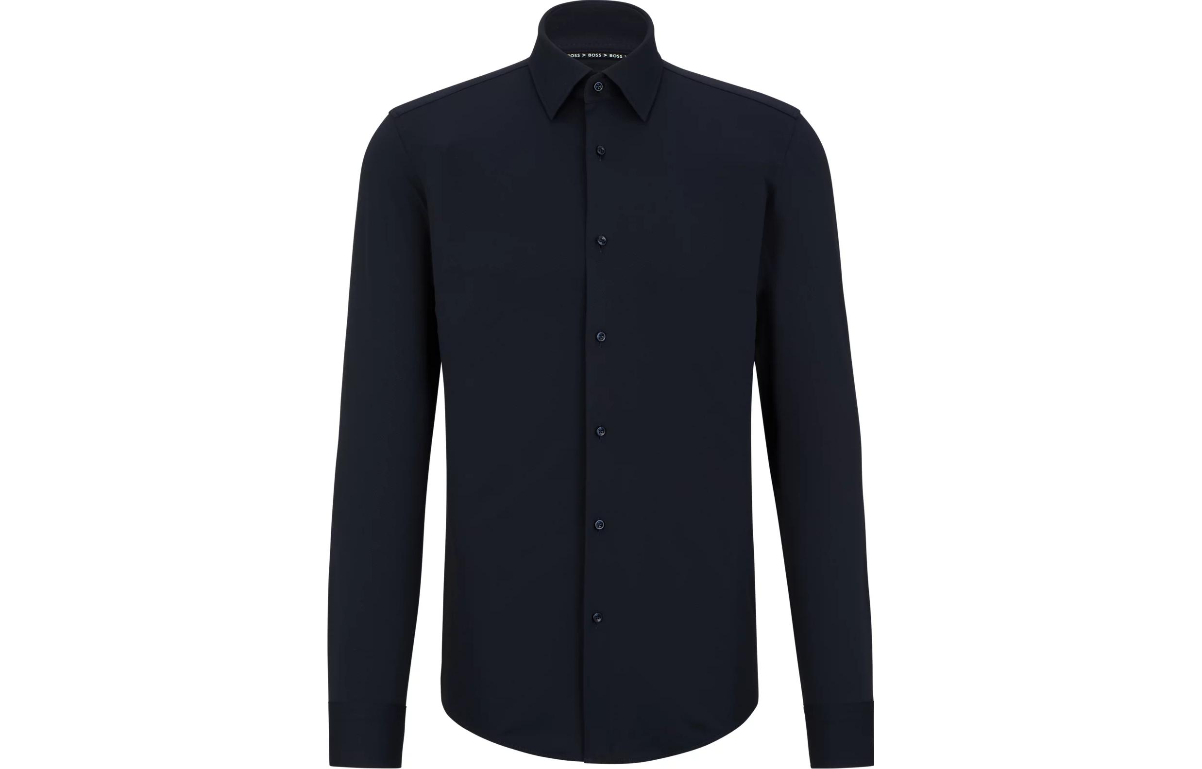 

HUGO BOSS Мужская рубашка морского синего цвета Marine Blue