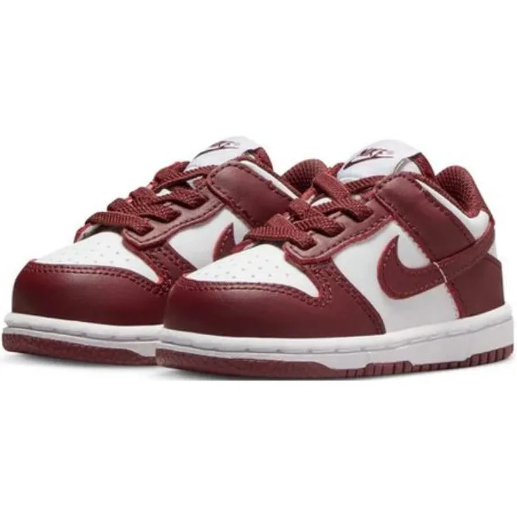 Nike Dunk Slip Resistant Abrasion Resistant Low top детские кроссовки Red — фото 4