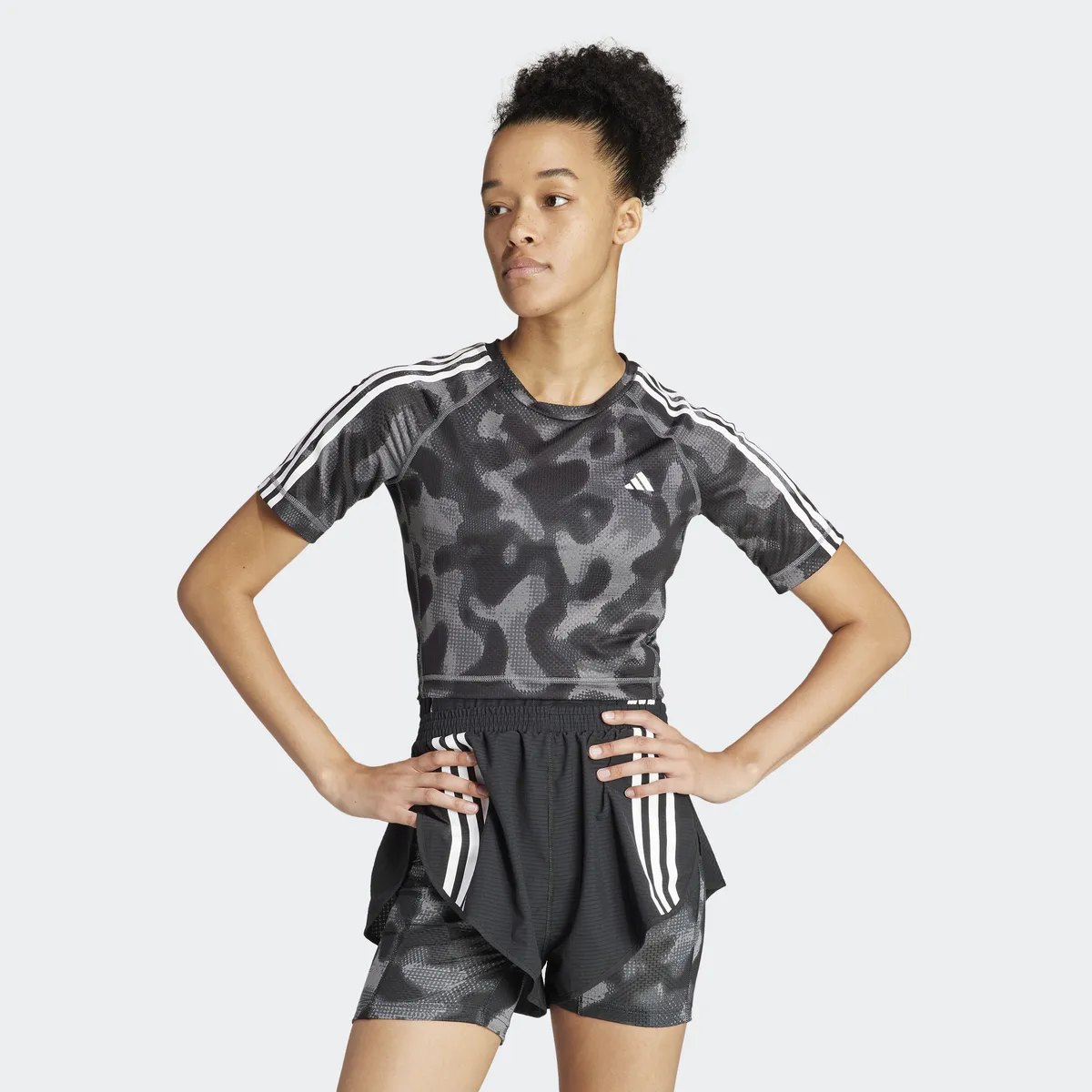 

Футболка для бега adidas Performance "OTR E AOP TEE", цвет Grefou/Gresix/Carbon/