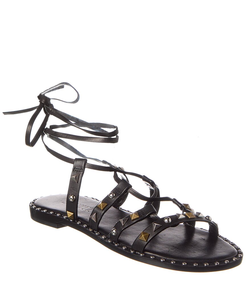 Кожаные туфли Schutz Makeena Flat, черный