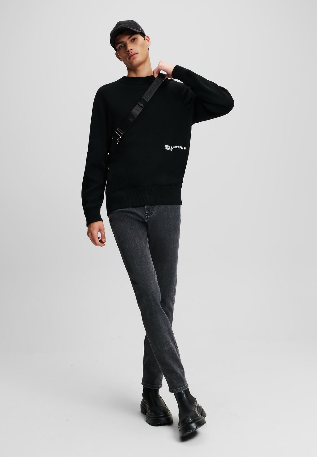 

Джинсы облегающего кроя SLIM Karl Lagerfeld Jeans, серый