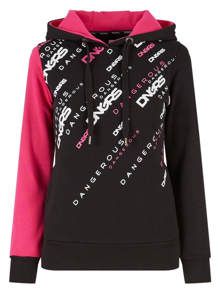 

Толстовка DNGRS Dangerous, цвет black/pink