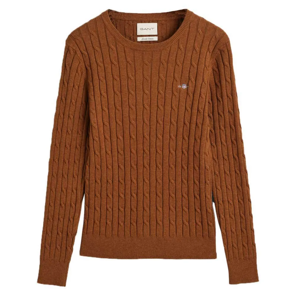 

Свитер Gant Stretch Cable, коричневый