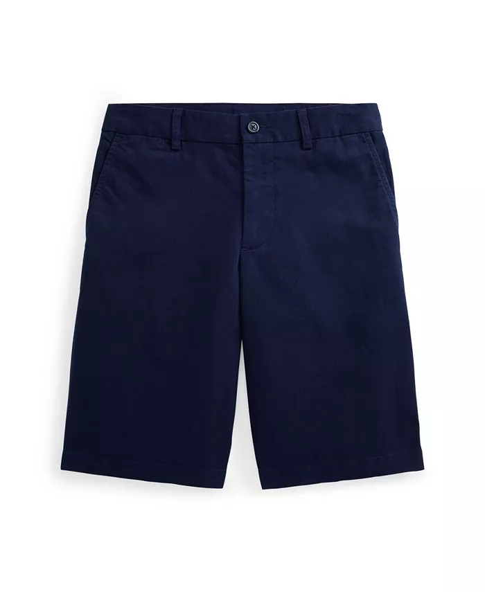 Прямые шорты из стретч-ткани для мальчиков-подростков Big Boys Polo Ralph Lauren, синий — фото 4