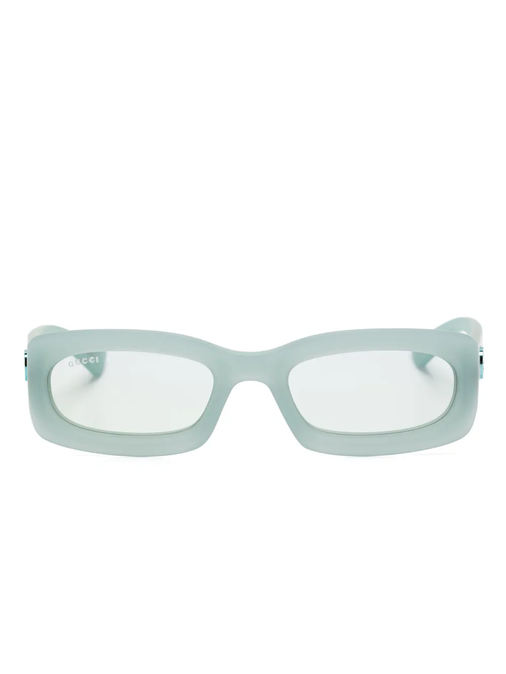 

Солнцезащитные очки в прямоугольной оправе Gucci Eyewear, зеленый