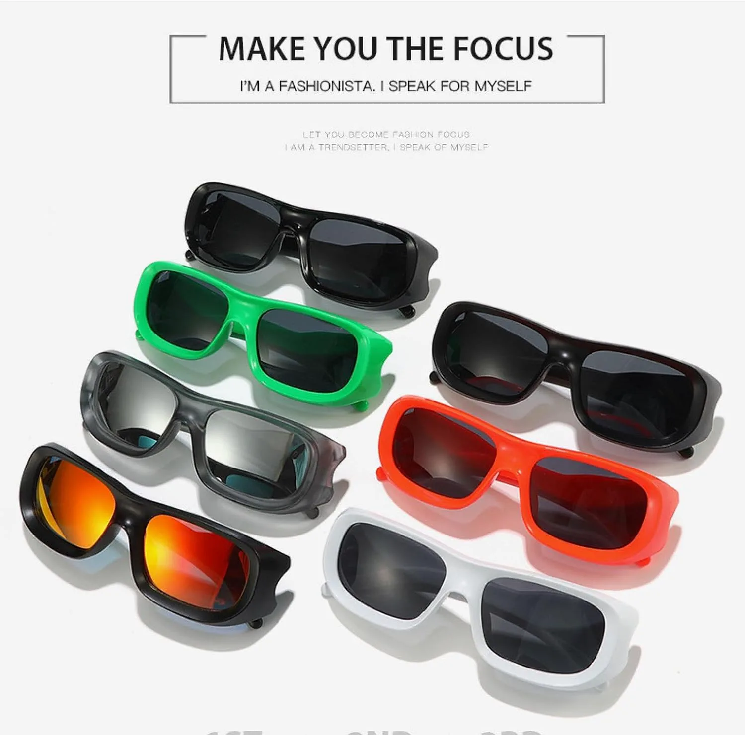 

Роскошные модные винтажные солнцезащитные очки в крупной оправе для женщин и мужчин в стиле панк, классические, для активного отдыха TYUVIVO, Orange Red Black