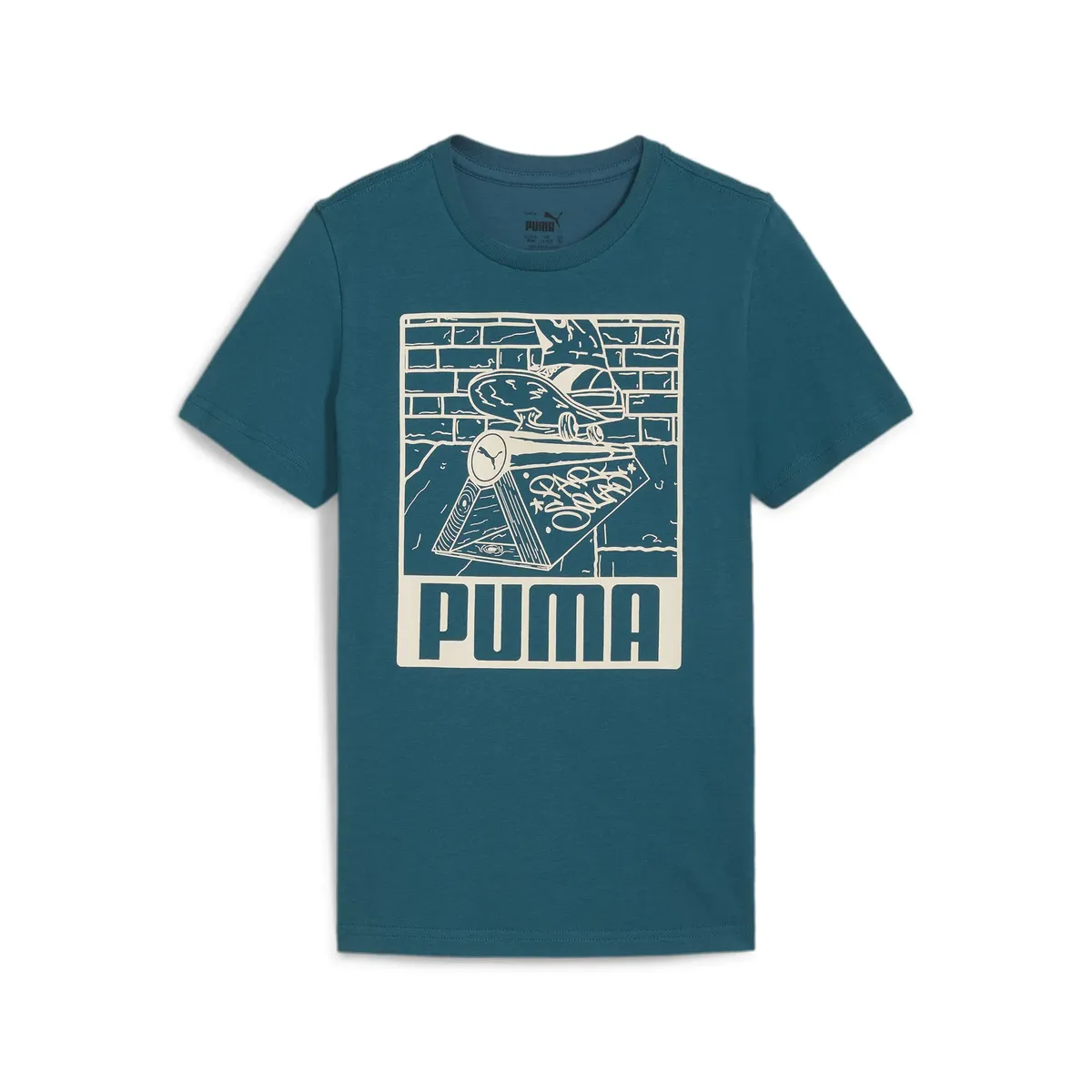 

ФУТБОЛКА PUMA "ESS+ MID 90S GRAPHIC TEE B", зеленый