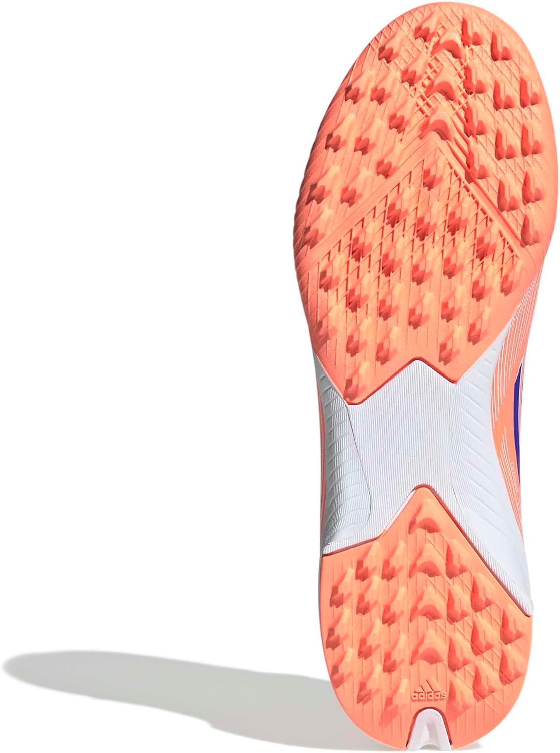 Детские кроссовки Adidas F50 League Turf (унисекс), белый/синий/оранжевый — фото 3