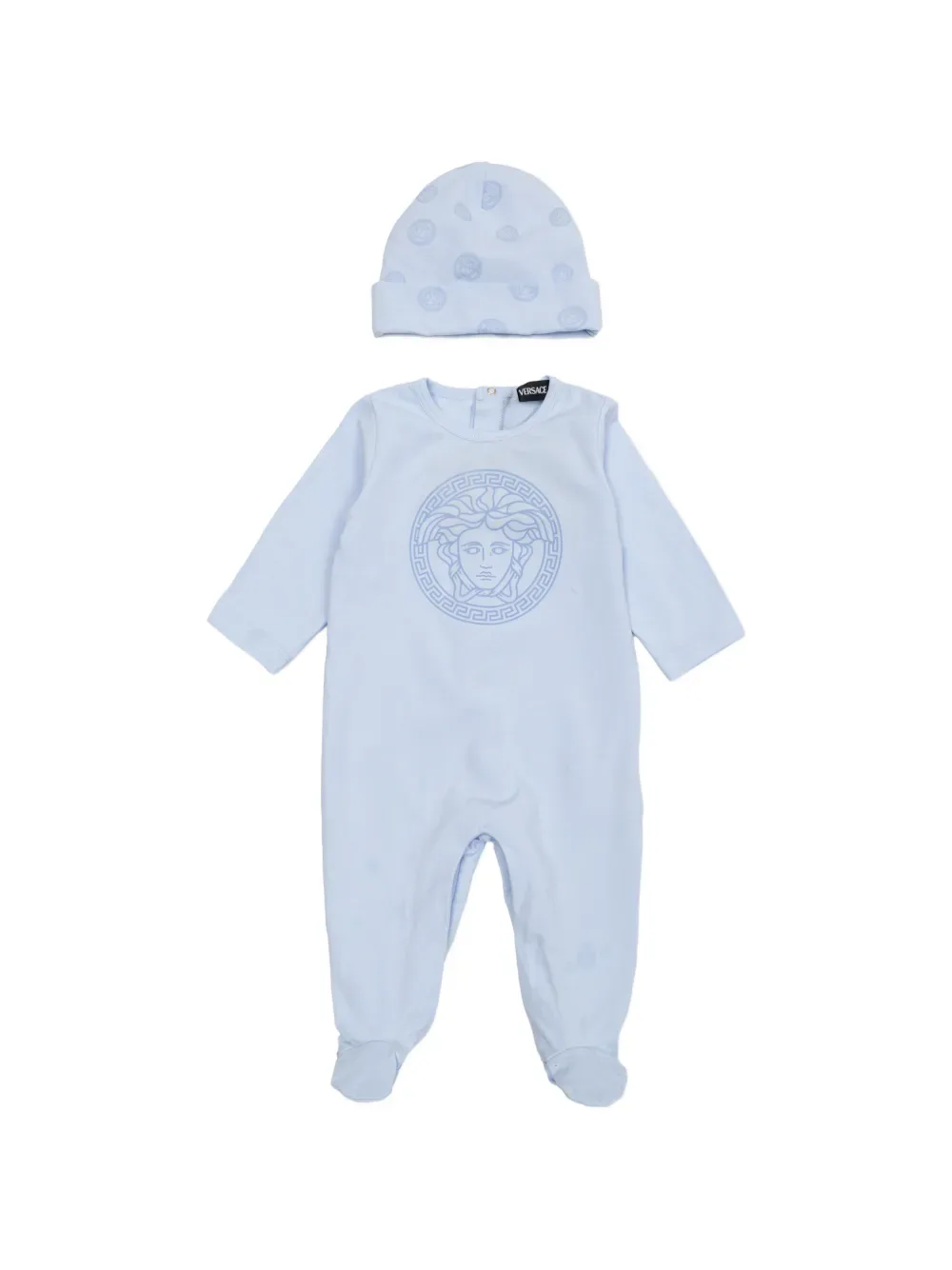 Детский комплект с принтом Медузы Versace Kids, синий