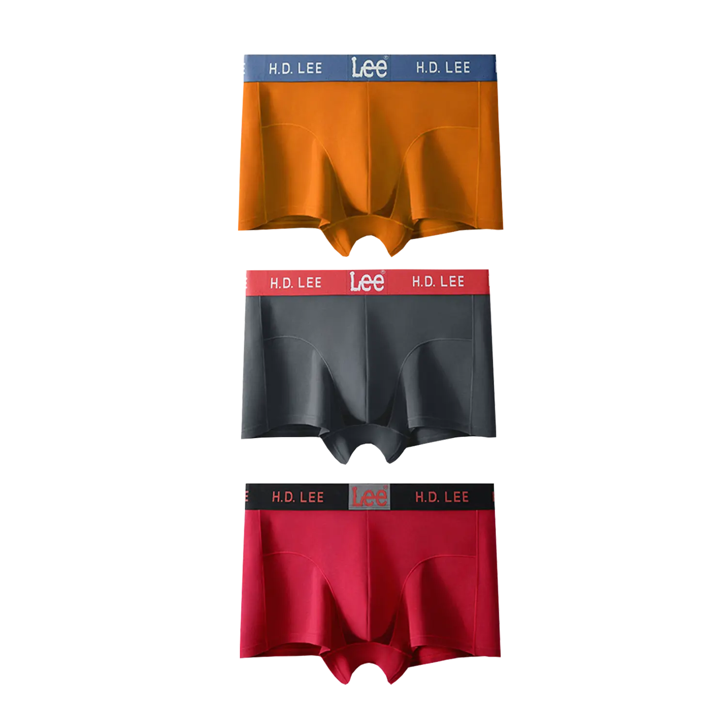 

Flowers Underpants Мужские 3 шт Lee, оранжевый+темно серый+красный