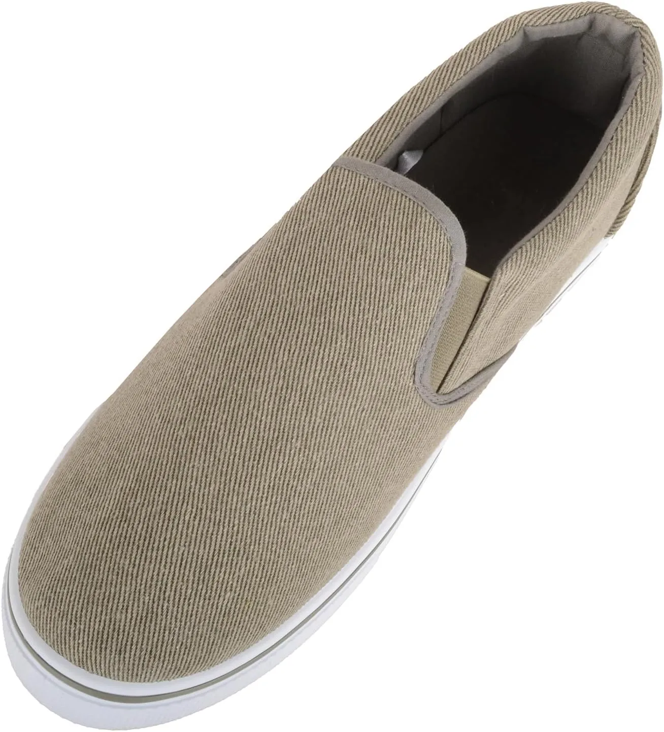 Мужские легкие летние парусиновые кроссовки ABSOLUTE FOOTWEAR с двойной вставкой, хаки