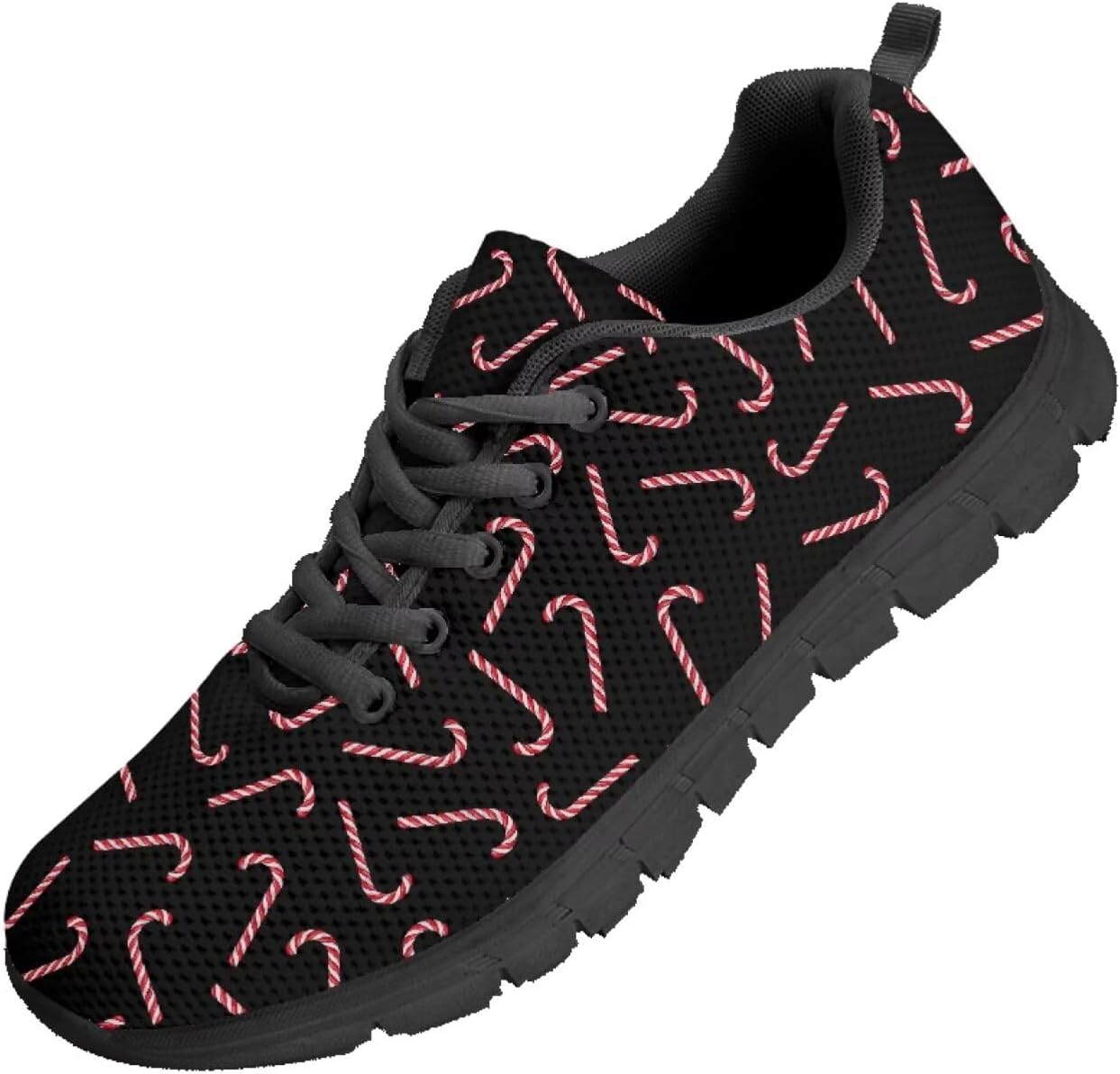 

Мужские теннисные кроссовки Funnydude Funny Print, повседневные комфортные легкие дышащие сетчатые кроссовки, Christmas Cane