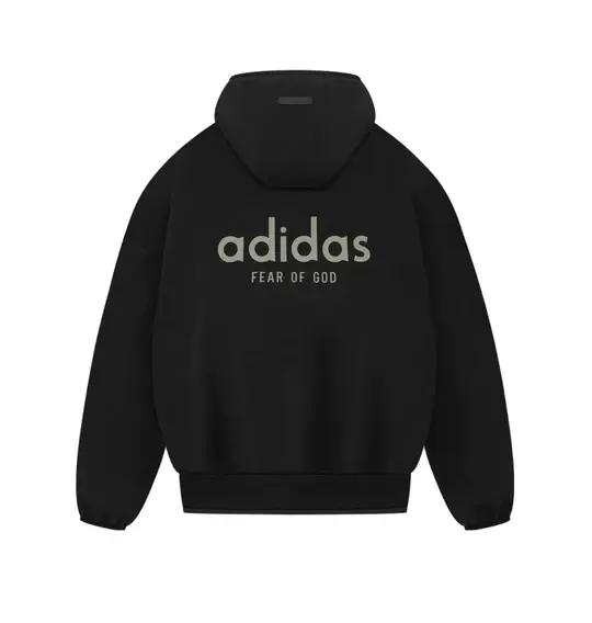 Толстовка x fear of god athletics heavy flice asia sizing Adidas, черный — фото 2
