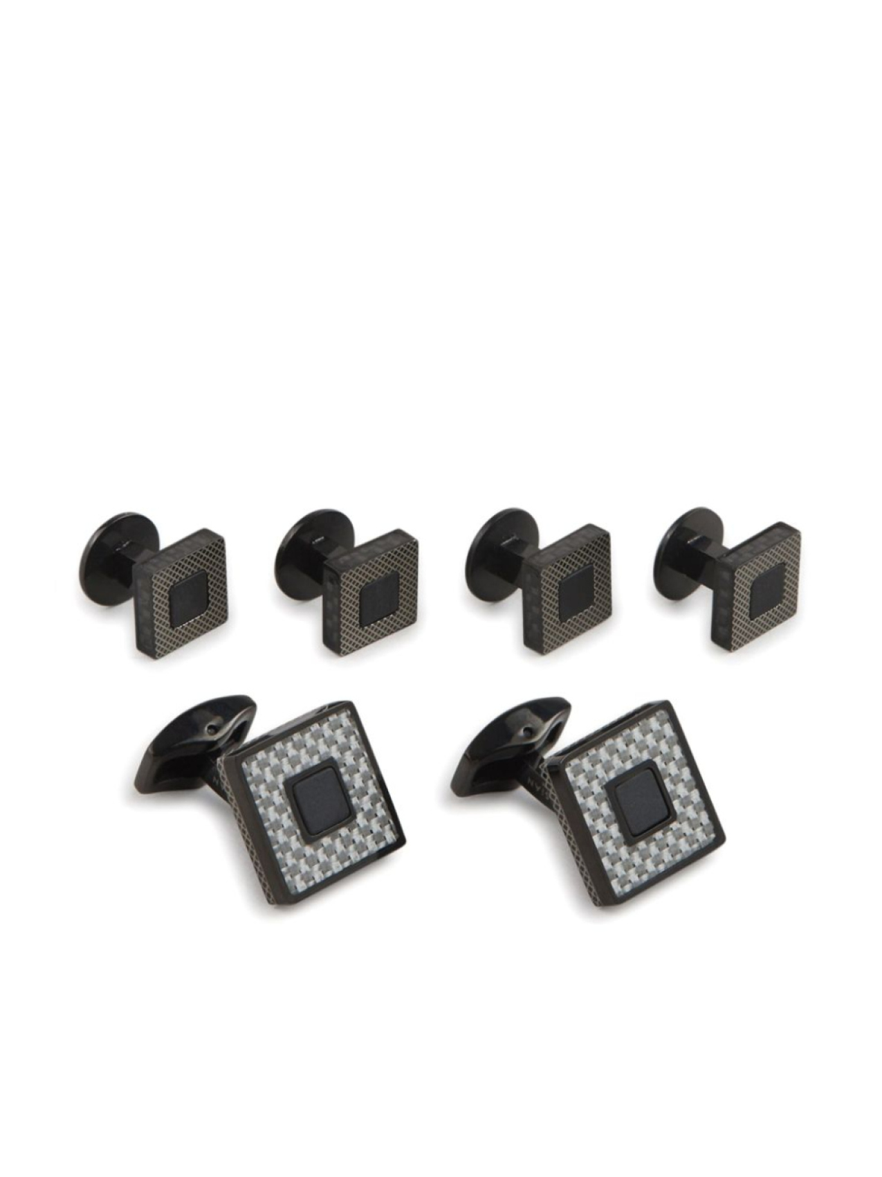 

Tateossian запонки Carbon Ceramic, черный