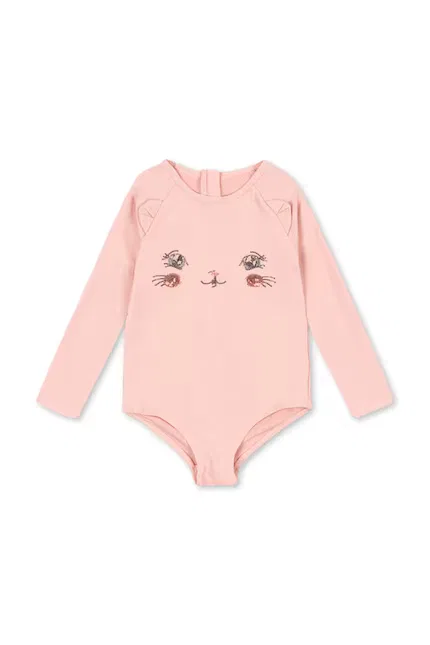 Купальник детский цельнокроеный Kitty LS Swimsuit Konges Sløjd, розовый