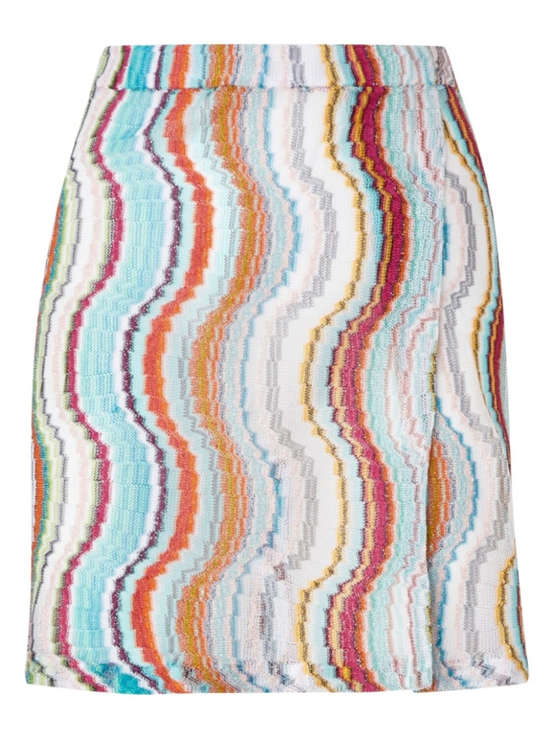 

Мини-юбка Missoni с волнистым узором ламе, синий