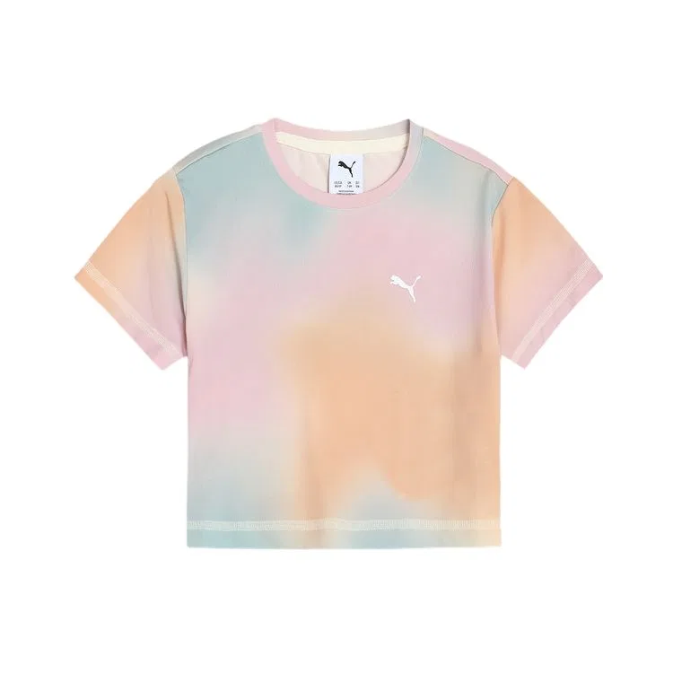 Футболка Train Favorite AOP T Shirt Almond Candy 87 Teenagers PUMA, Almond Candy-87