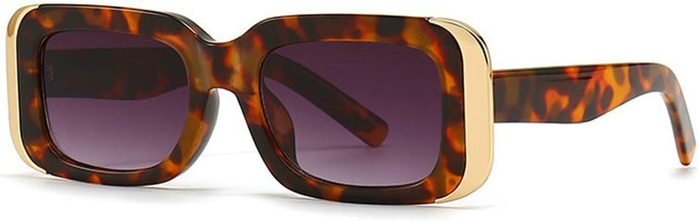 

Солнцезащитные очки COTIA Fashion Square для женщин, ретро, ​​с толстой оправой, прямоугольной формы, защита от УФ-излучения UV400, винтажные солнцезащитные очки для мужчин, Leopard