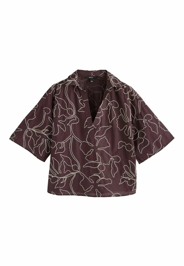 Блузка cornelli прямого кроя Next, Chocolate Brown