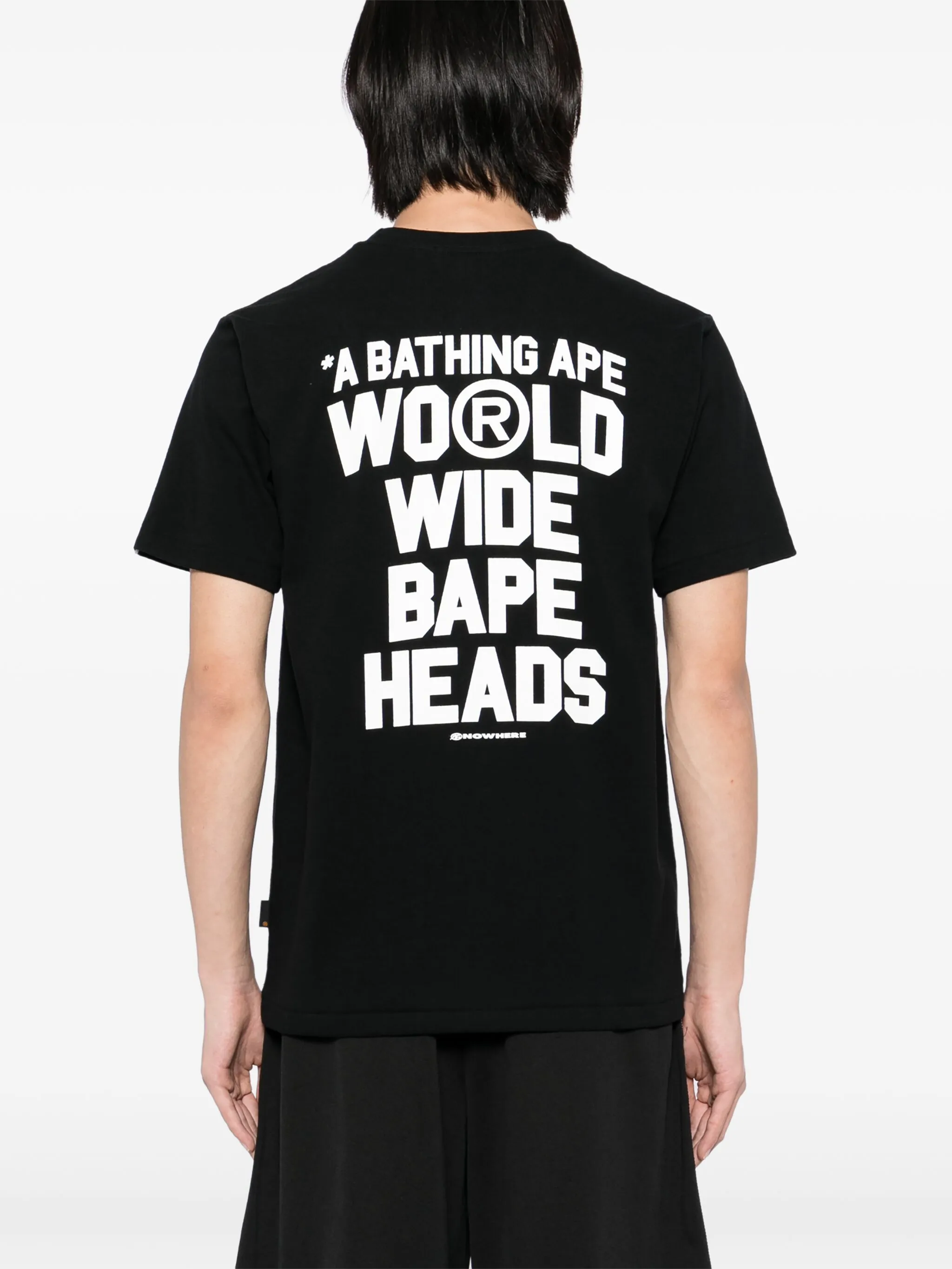 Футболка BAPE с принтом A Bathing Ape, черный — фото 3