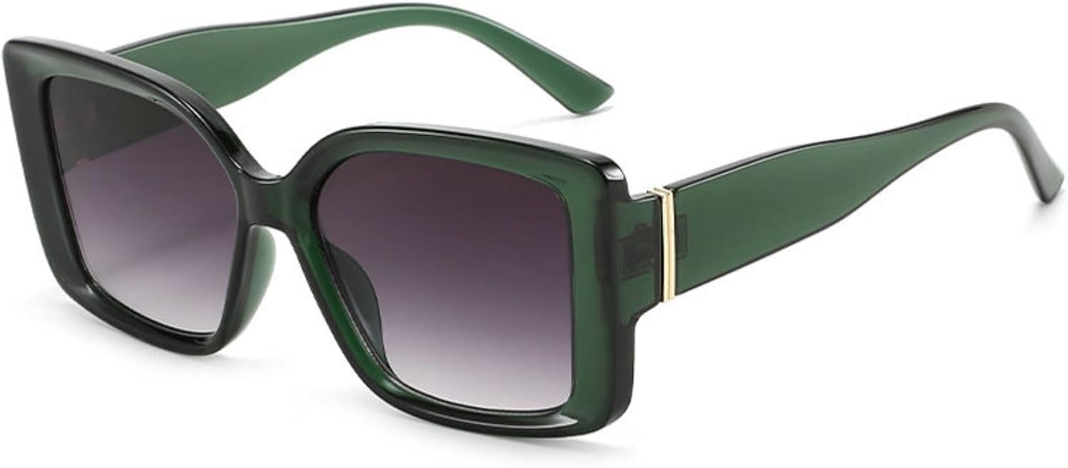 

Willochra Модные большие квадратные женские солнцезащитные очки желейного цвета в стиле ретро с широкими дужками, мужские градиентные очки с защитой от УФ-излучения UV400, C3