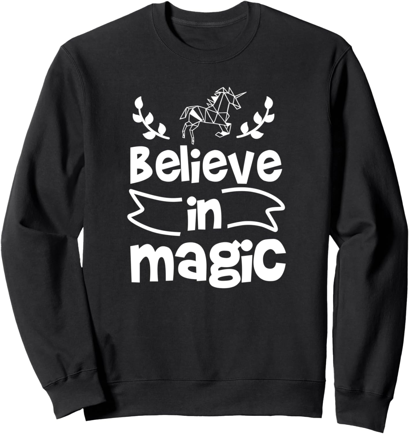 

Верь в магию - Забавная толстовка для любителей единорогов Believe In Magic Unicorns, черный