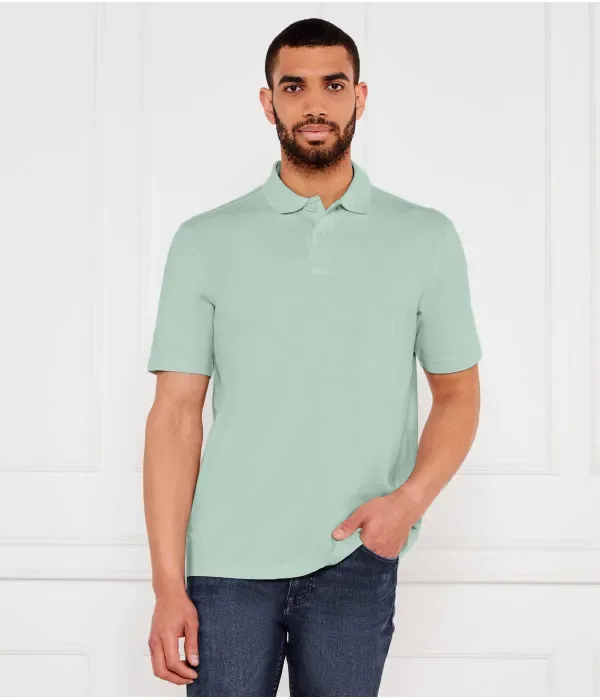 Поло Pe__Dye regular fit Boss Orange, мятный