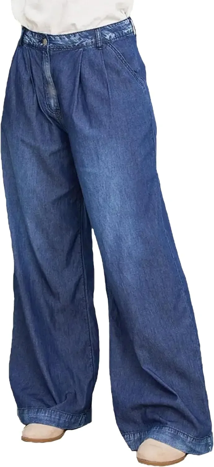 

Женские джинсы baggy wide leg boyfriend low rise straight leg Xadsfeel
