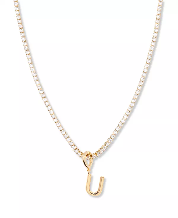 

Позолоченное мини-колье-теннисная цепочка с инициалами Изабеллы Brook & York, gold-u