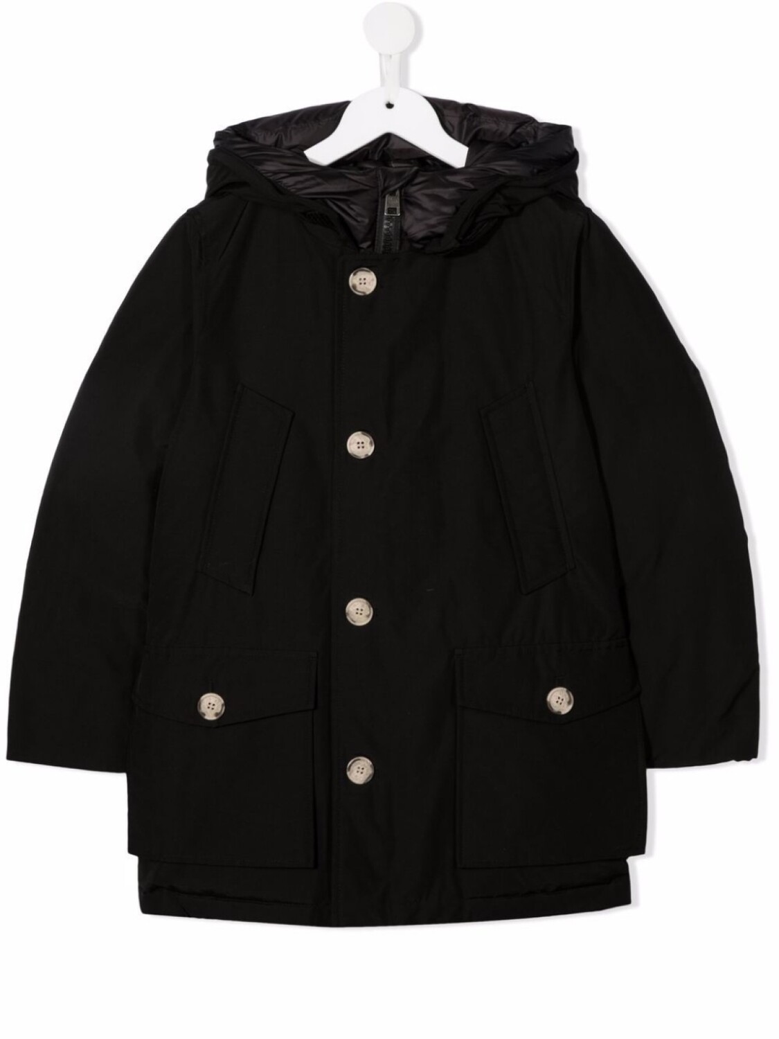 

Woolrich Kids пальто на пуговицах, черный