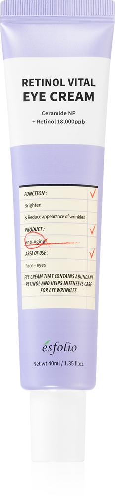 

Крем для глаз против морщин Retinol Vital с ретинолом Esfolio, 40 мл