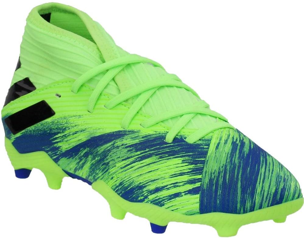 Кроссовки Adidas Kids Nemeziz Messi 19.3 FG, зеленый/черный/синий — фото 3