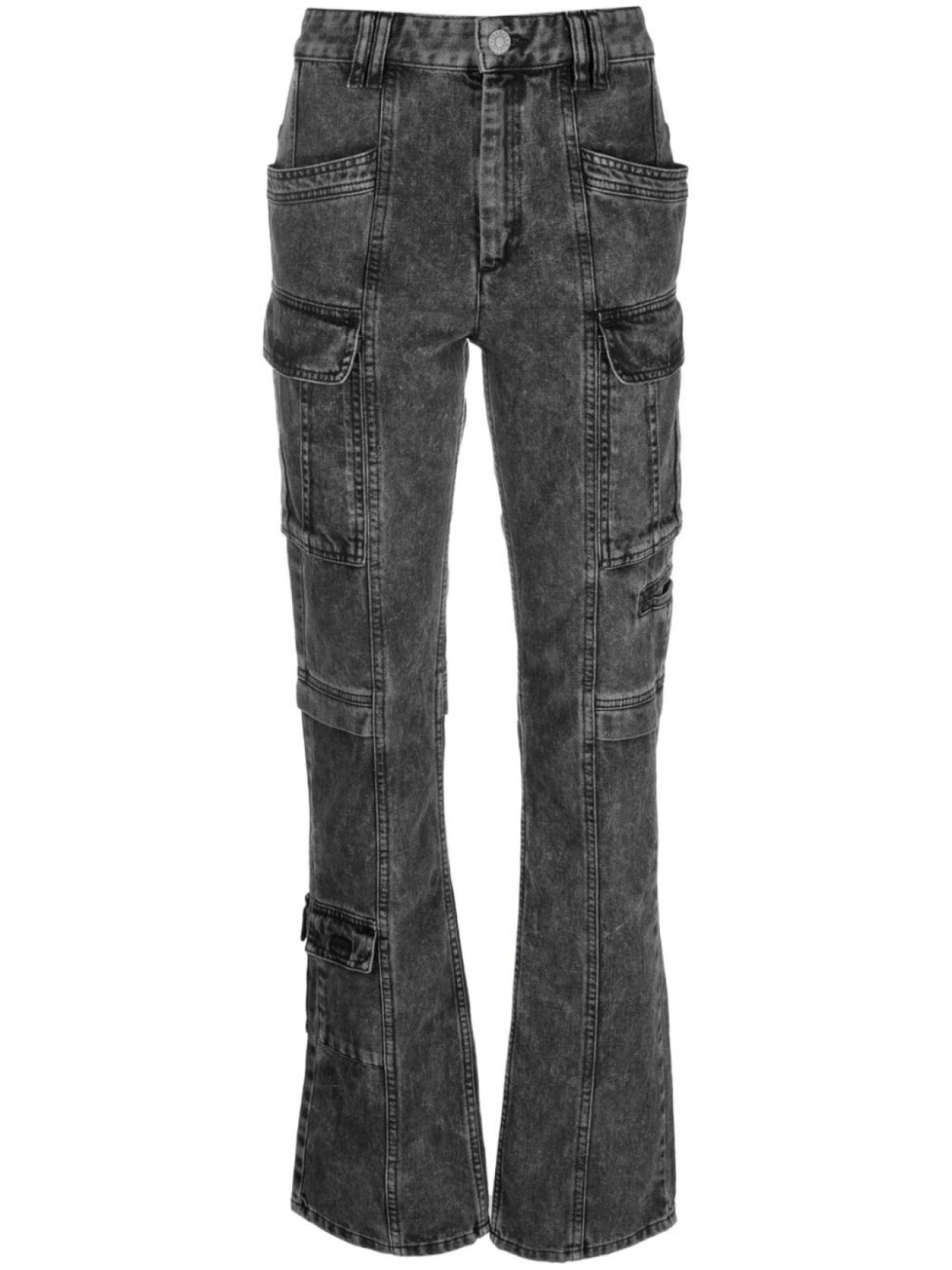 

Джинсы с эффектом потертости ISABEL MARANT, черный