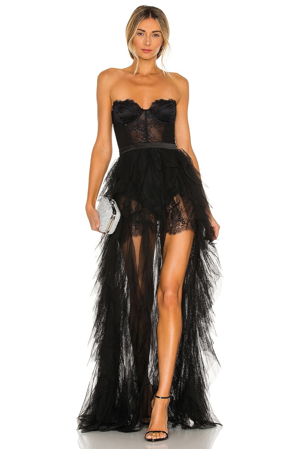 

Платье For Love & Lemons X REVOLVE Bustier Gown, черный