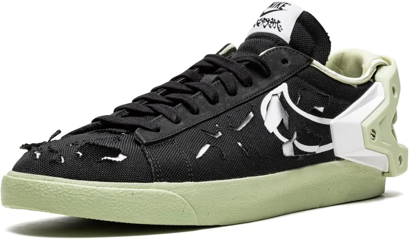 Мужские кроссовки Nike Blazer Low DO9373 001 Acronym Fashion - черные/оливковые, черный/оливковый — фото 4