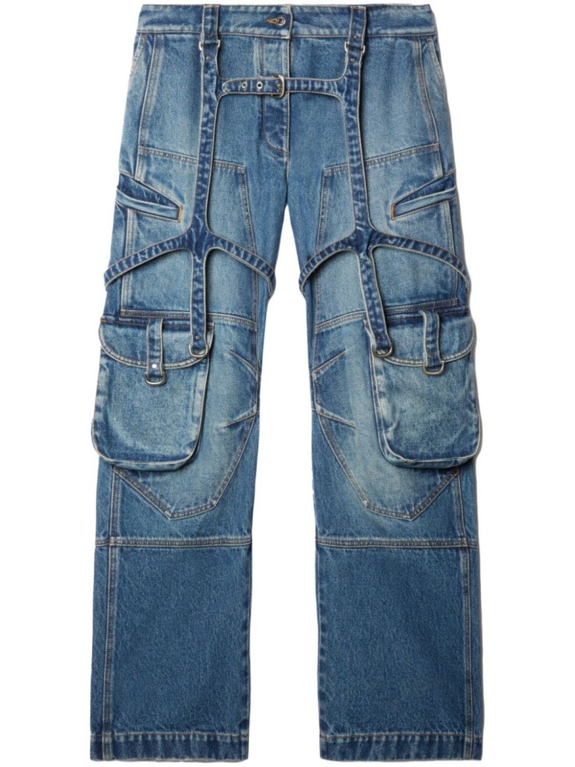 

Off-White джинсы карго, синий