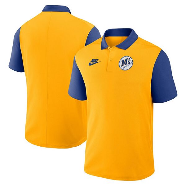 

Мужская поло Seattle Mariners Cooperstown Collection с цветными блоками и технологией Dri-FIT Nike